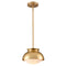 Ravenna Modern Gold Pendant Light with Milk Glass Shade 1- Light